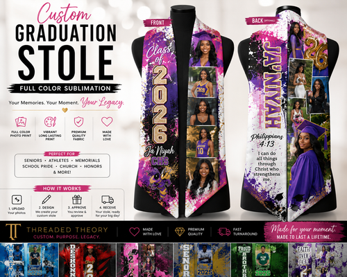 Custom Graduation Stole