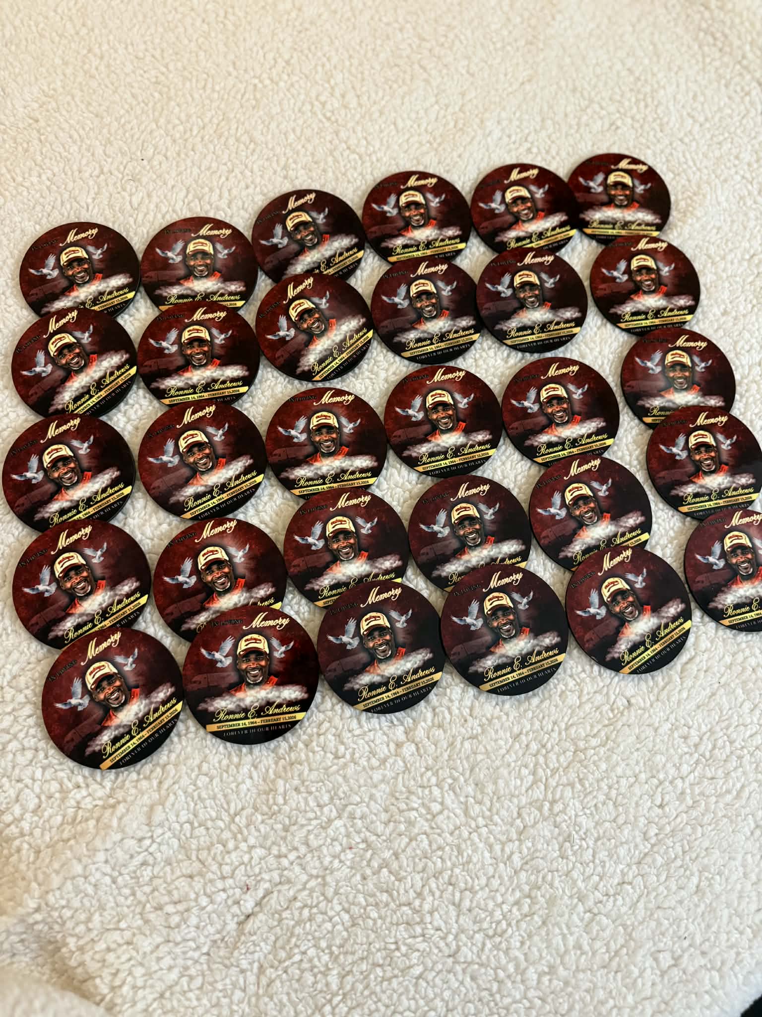 Custom Photo Memorial & Graduation Pins | Personalized Photo Buttons