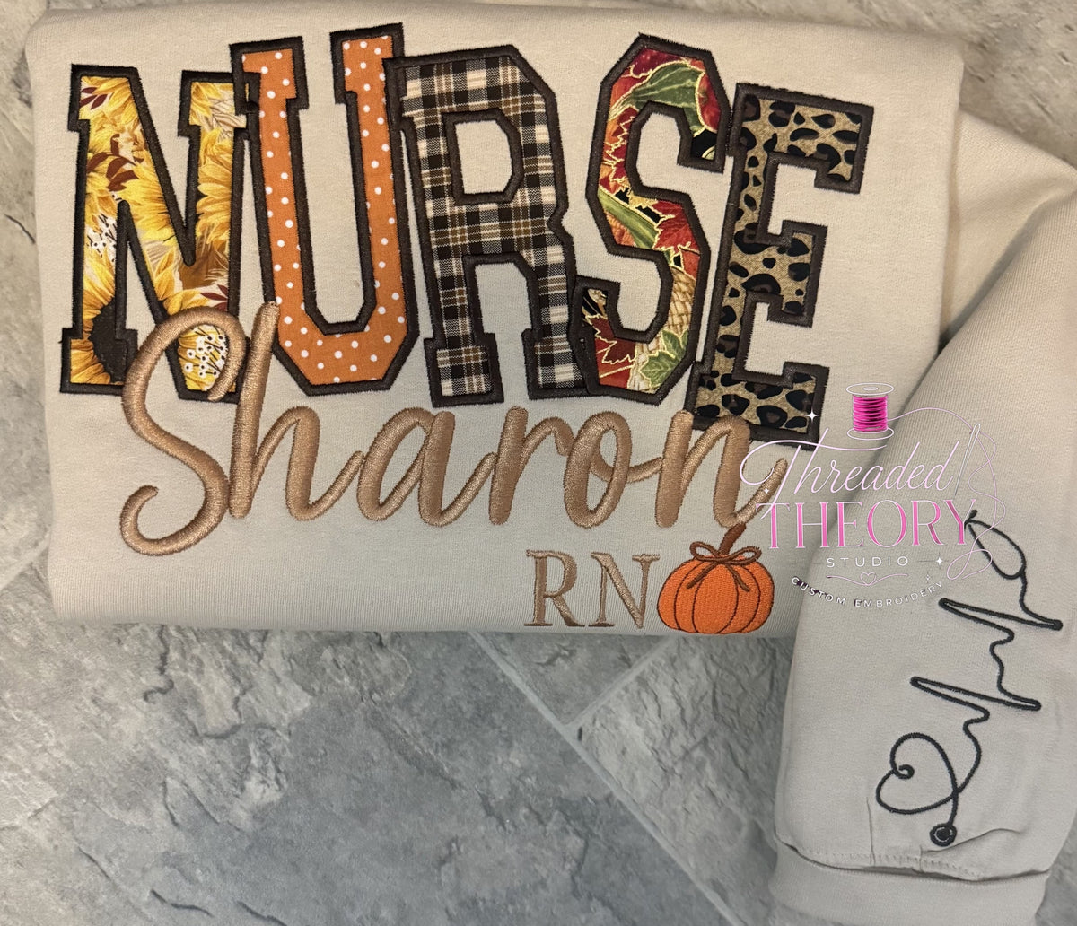 Staggered NURSE Fall Sweatshirt