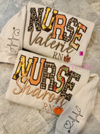 Staggered NURSE Fall Sweatshirt