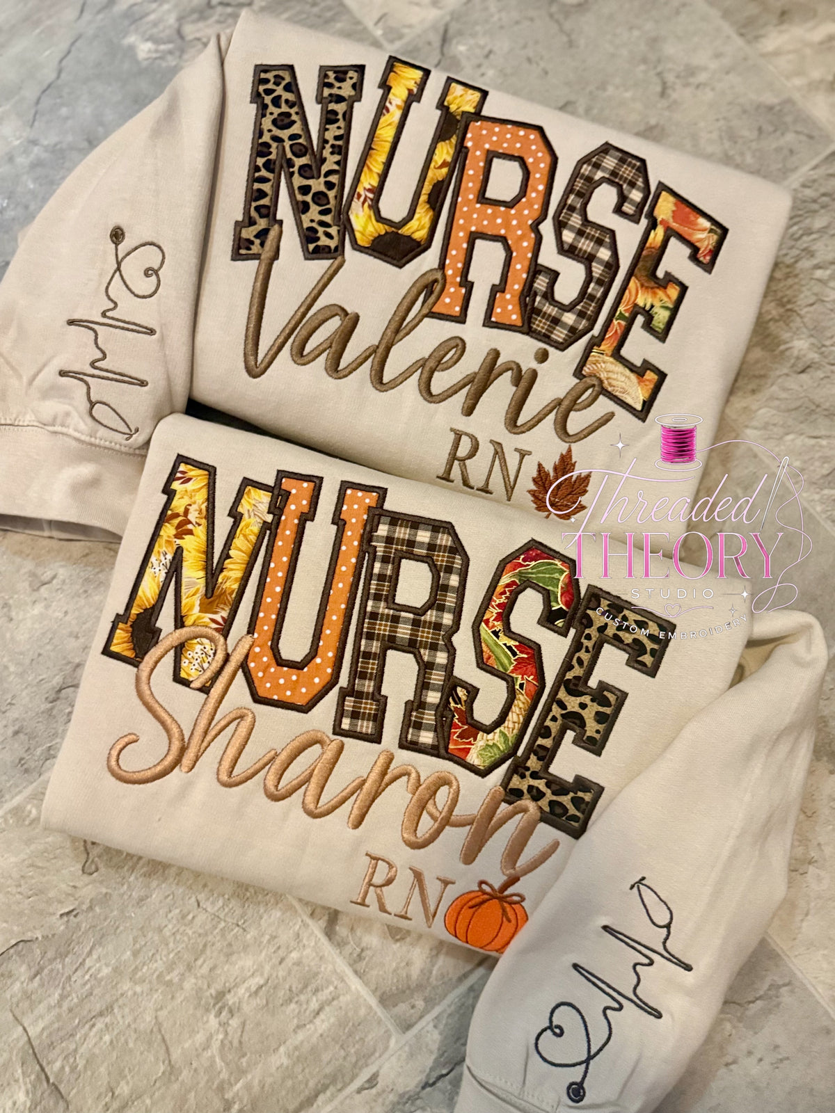 Staggered NURSE Fall Sweatshirt