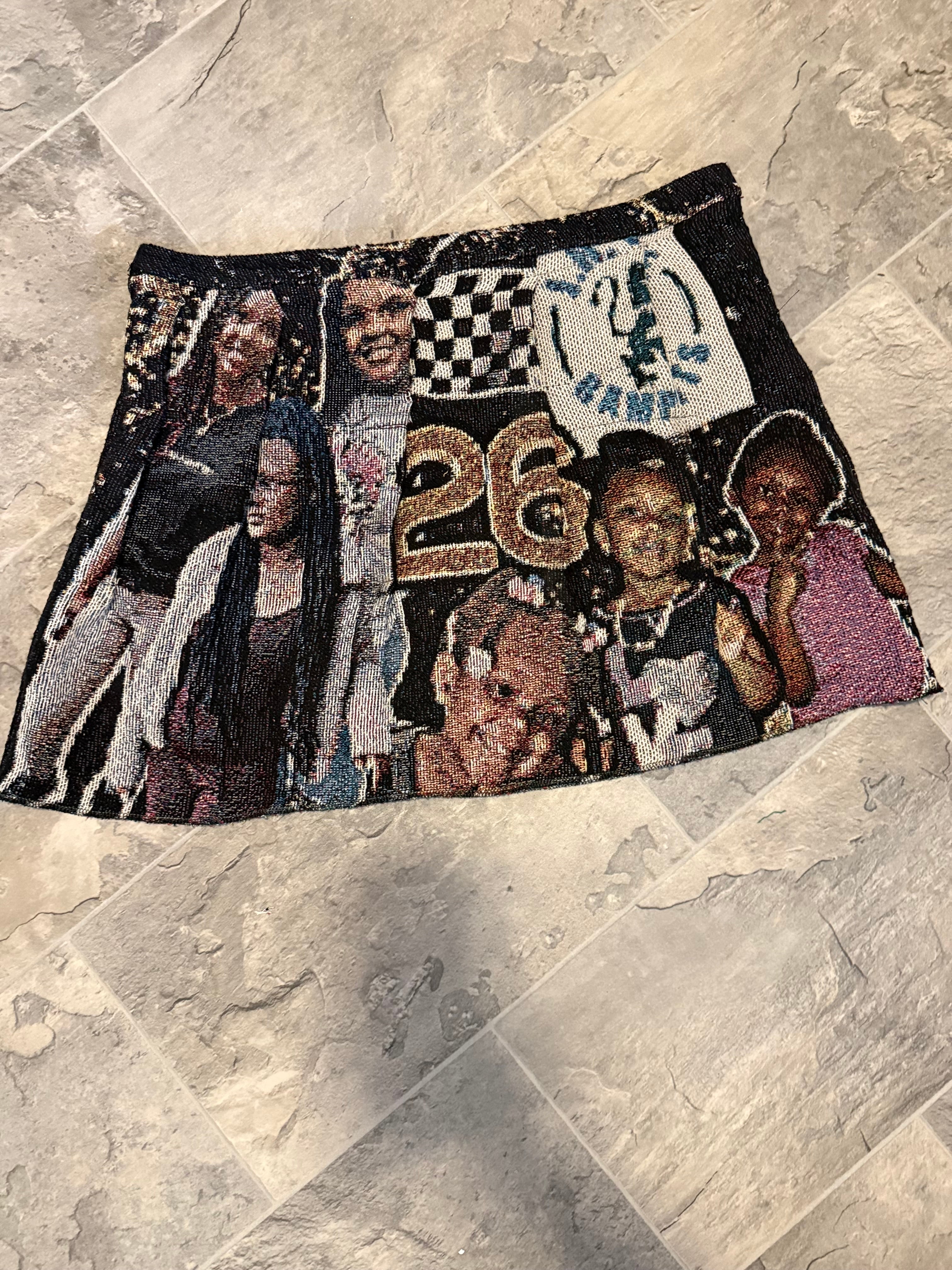 Custom Tapestry Mini Skirt (Photo Collage Design)