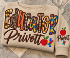 Custom Profession Sweatshirt | Personalized Appliqué & Embroidery
