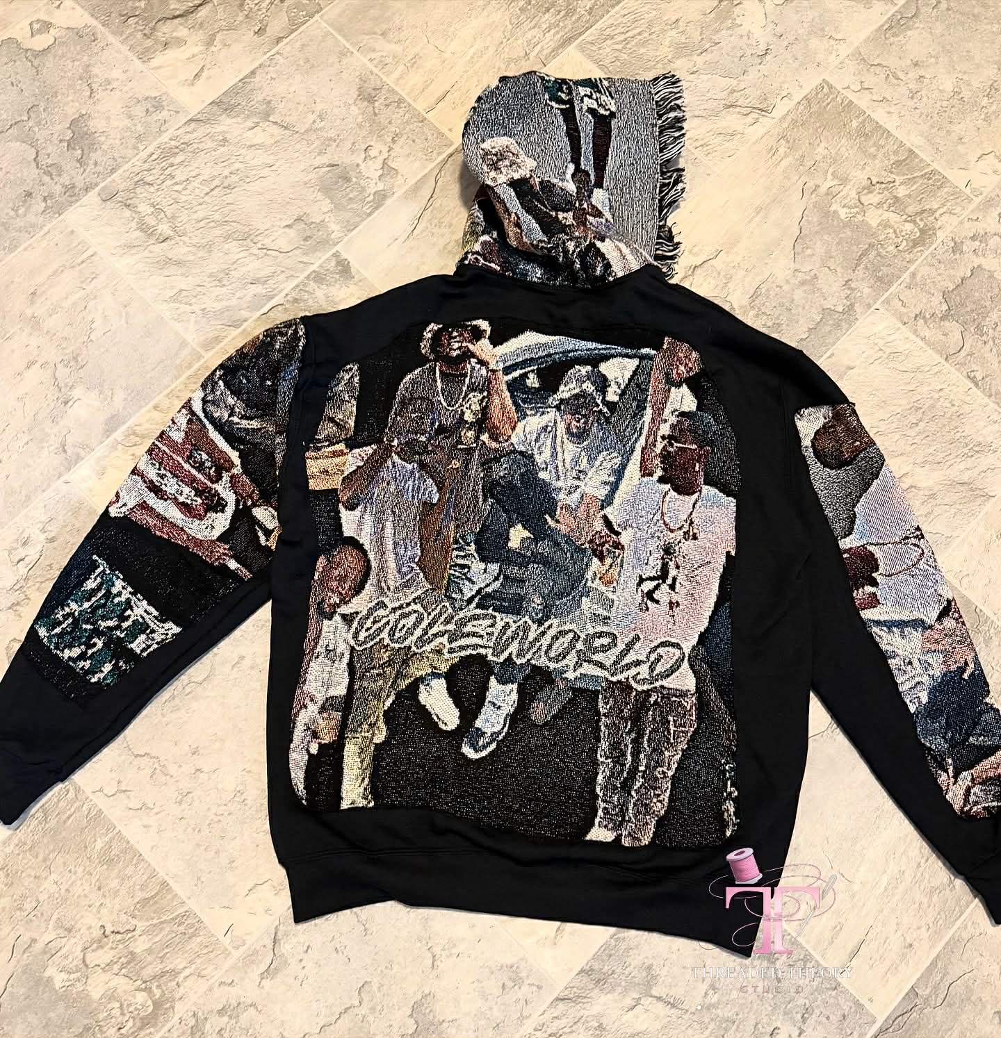 Upcycled Tapestry Hoodie
