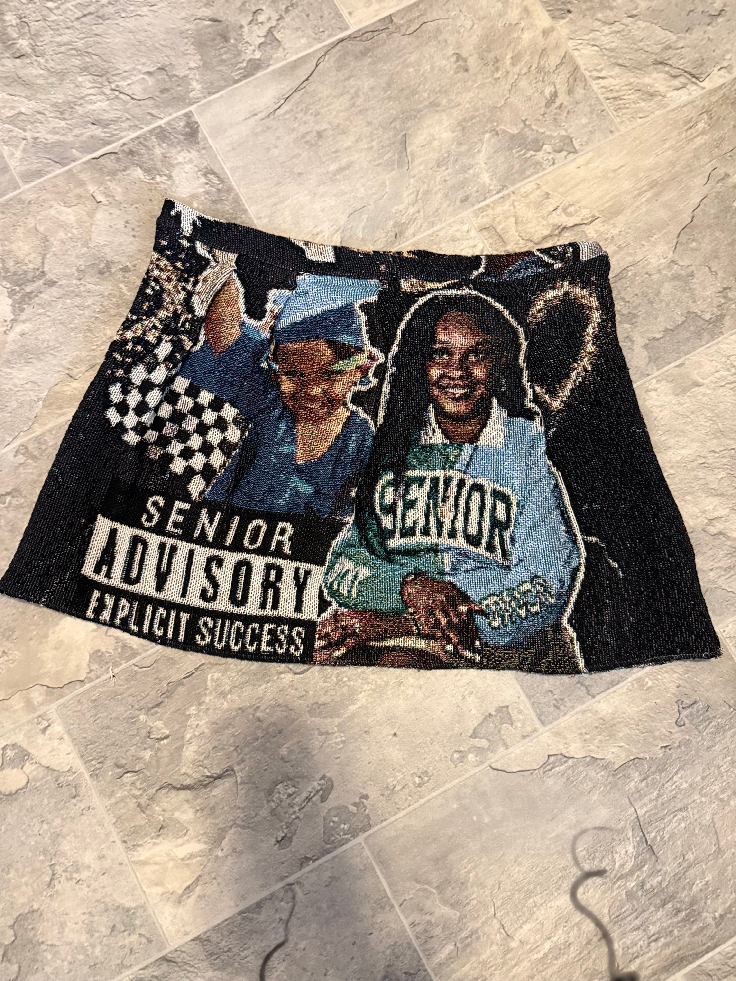 Custom Tapestry Mini Skirt (Photo Collage Design)