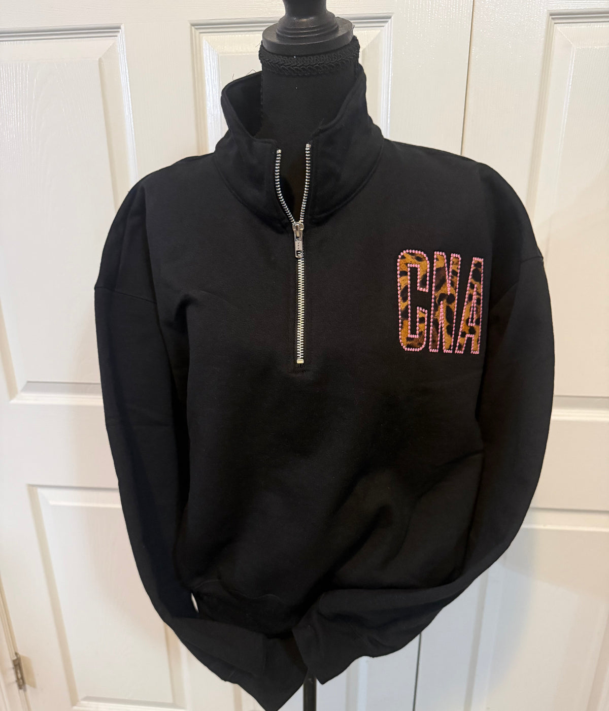 Personalized Pearl Appliqué Quarter Zip