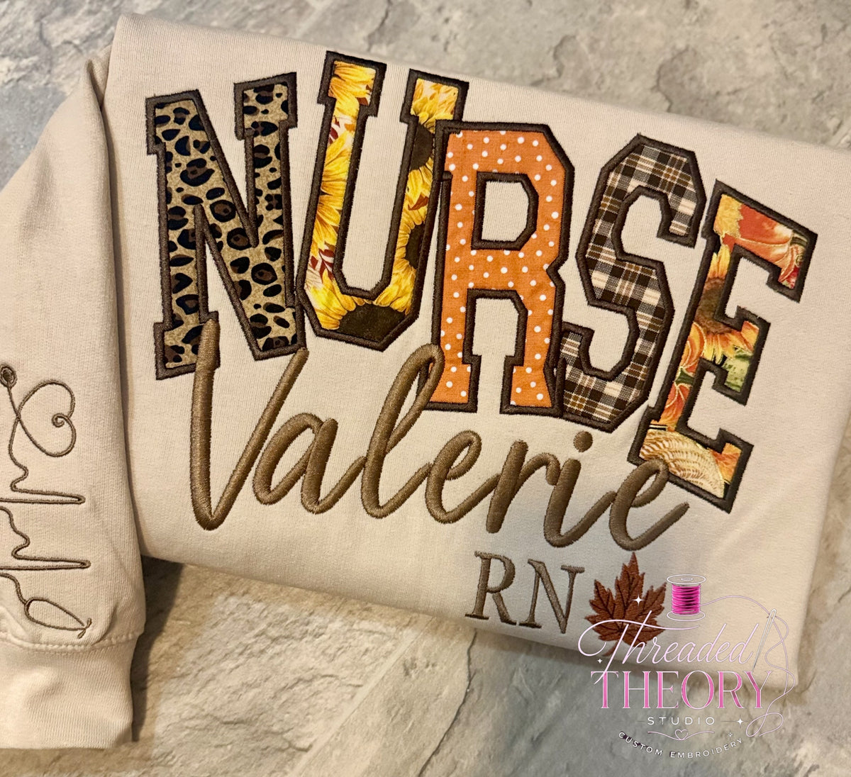 Staggered NURSE Fall Sweatshirt