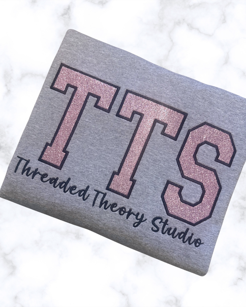 Custom Glitter Initial Apparel