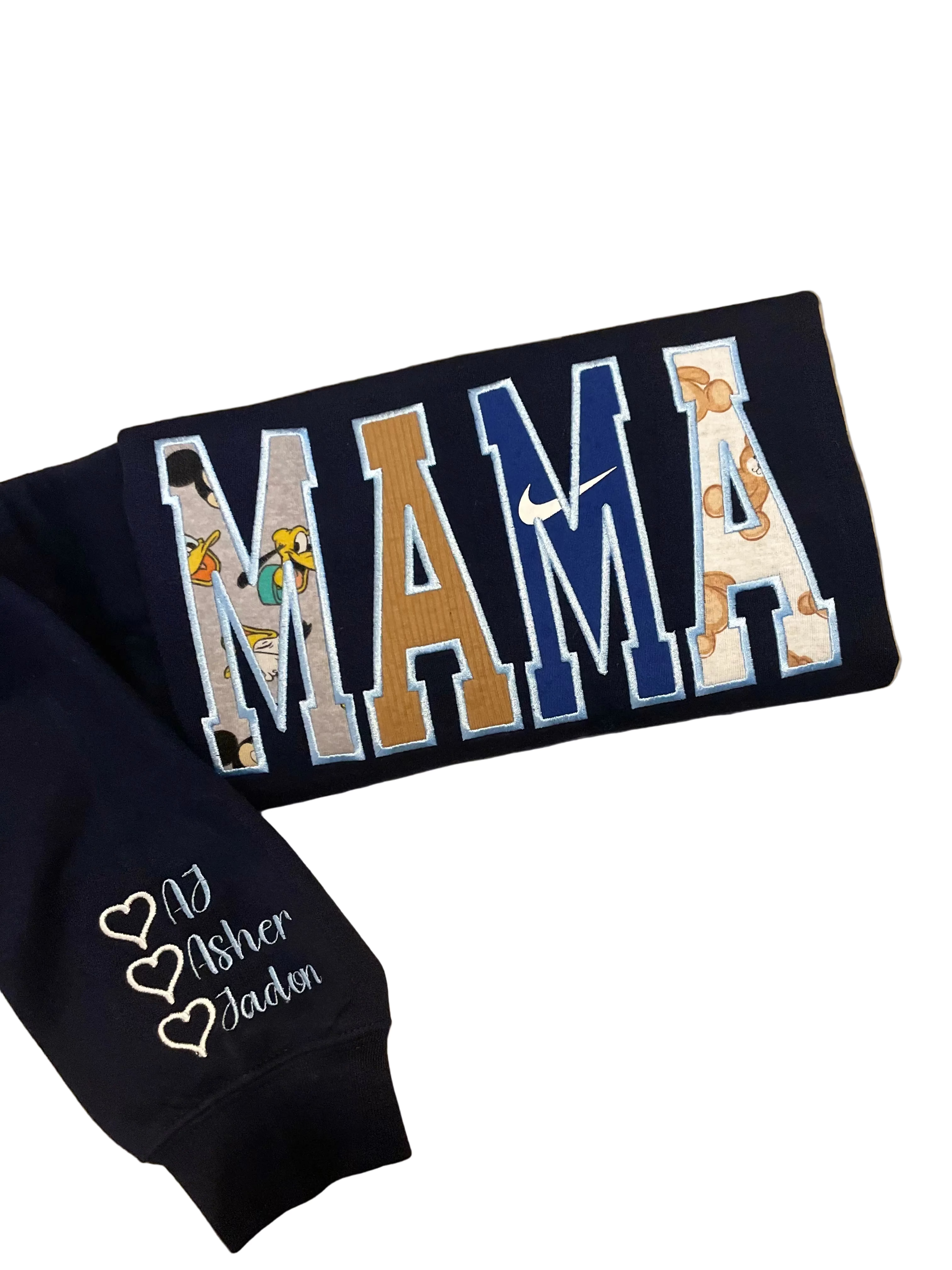 Embroidered Mama Keepsake Sweatshirt | Baby Clothes Memory Sweatshirt